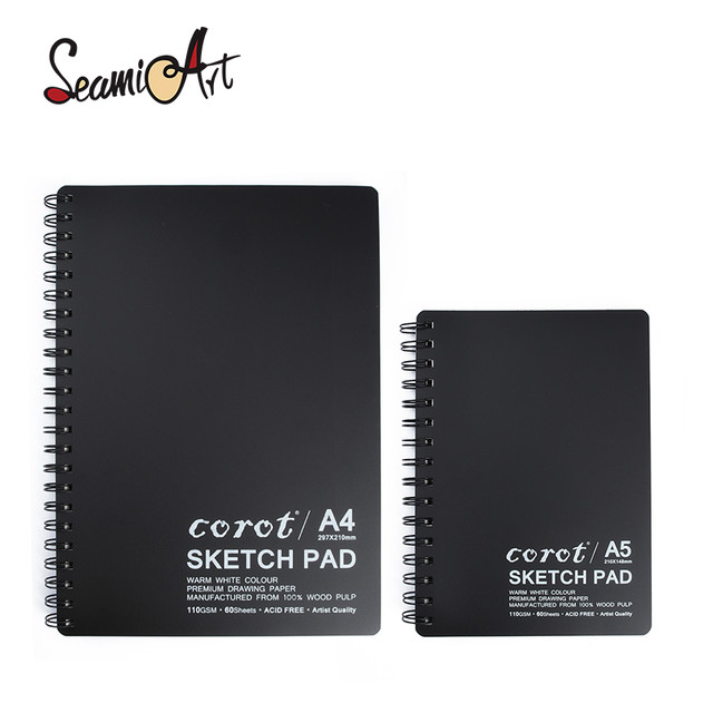 SeamiArt A4/A5 Sketchbook Notebook for Drawing Painting Graffiti Hard Cover  Sketch Diary Book Office School Supplies - AliExpress